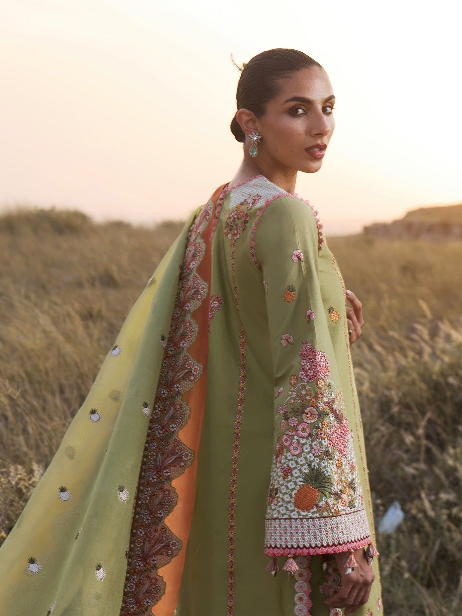 Hussain Rehar Jinan 26 Lawn Embroidered Stitched 3-Piece Suit-Rang-e-Bahar