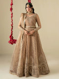 Golden Hani & Umaima Organza Embroidered Lehenga-Gul e Zenat