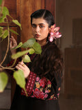 Black-Hussain Rehar Eid Pret SS 26 Lawn Embroidered Stitched 3-Piece Suit-Nigah