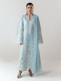 Blue-Jugnu By Hussain Rehar SS'26 Edit III Cotton Embroidered Unstitched 3-Piece Suit-Dira