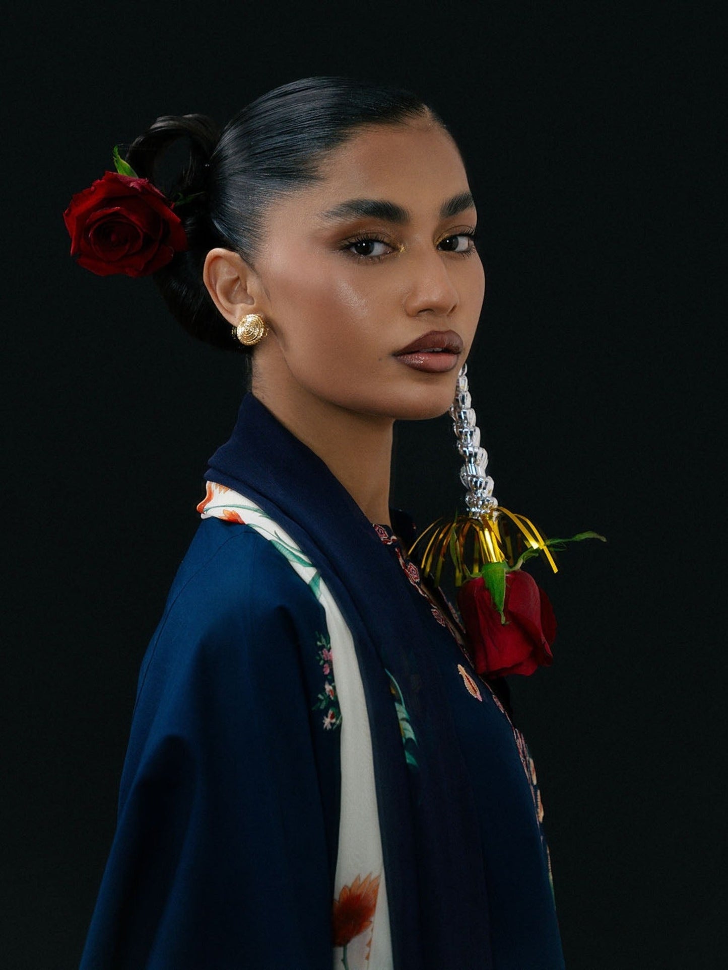 Blue-Jugnu By Hussain Rehar SS'26-Edit IV Cotton Embroidered Stitched 3-Piece Suit-Jiro