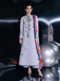 Blue-Jugnu By Hussain Rehar SS'26-Edit IV Cotton Embroidered Stitched 3-Piece Suit-Zana