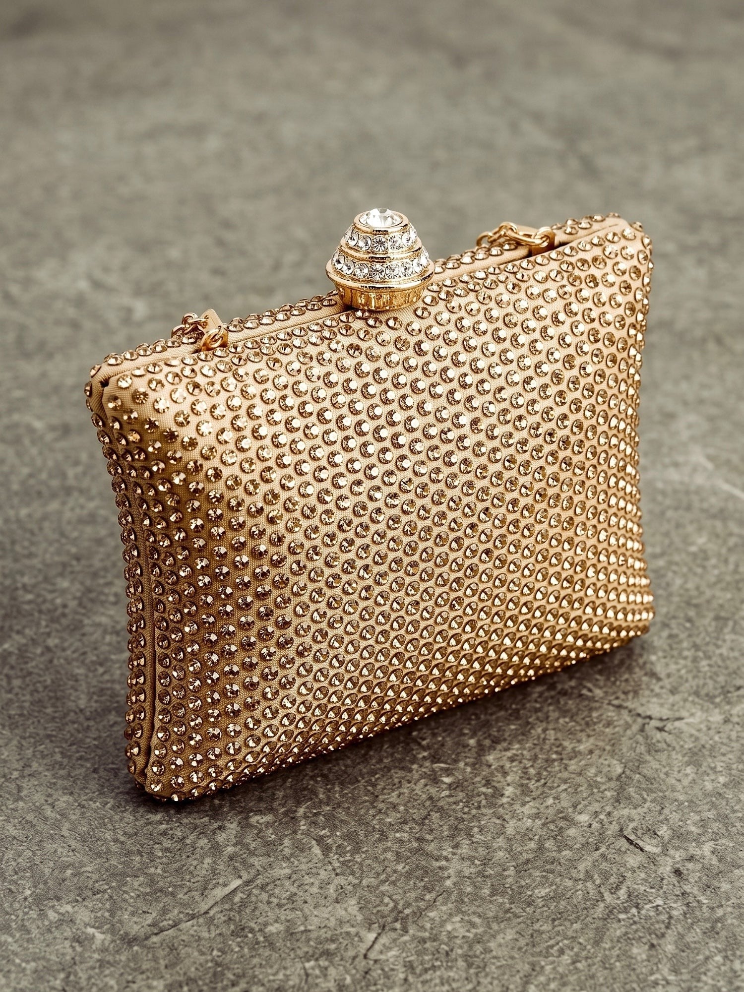 Champagne-Savarna Clutch-Coffee Gold 56