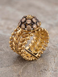Orya Jewellery Adjustable Ring-Champagne R55