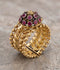 Orya Jewellery Adjustable Ring-Ruby Red R54
