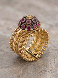 Orya Jewellery Adjustable Ring-Ruby Red R54