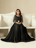 Black Hani & Umaima Chiffon Embroidered Stitched 2-Piece Suit-Arina