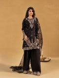 Black-Enzo Celia Korean Raw Silk Embroidered Unstitched 3-Piece Suit-Veyra