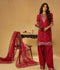 Enzo Celia Korean Raw Silk Embroidered Stitched 3-Piece Suit-Lyra