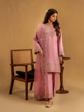 Pink-Enzo Celia Korean Raw Silk Embroidered Unstitched 3-Piece Suit-Elara