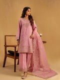 Black-Enzo Celia Korean Raw Silk Embroidered Stitched 3-Piece Suit-Veyra
