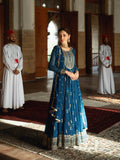 Blue Hani & Umaima Chiffon Embroidered Stitched 2-Piece Suit-Zara