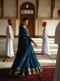 Blue Hani & Umaima Chiffon Embroidered Stitched 2-Piece Suit-Zara