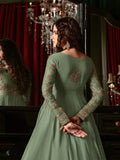 Hani & Umaima Chiffon Embroidered Stitched 2-Piece Suit-Aroosha