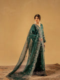 Green Enzo Celia Korean Raw Silk Embroidered Sharara-Freya