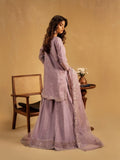 Lilac Enzo Celia Korean Raw Silk Embroidered Unstitched 3-Piece Suit-Zoyi