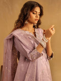 Lilac Enzo Celia Korean Raw Silk Embroidered Sharara-Zoyi