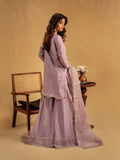 Lilac Enzo Celia Korean Raw Silk Embroidered Sharara-Zoyi