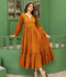Hani & Umaima Cotton Embroidered Stitched Dress-Aden