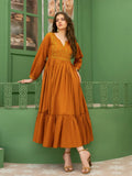 Hani & Umaima Cotton Embroidered Stitched 1-Piece-Aden