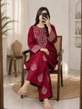 Red-Alina Lime Lawn Embroidered Stitched 2-Piece Suit-Signature