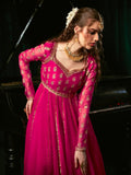 Pink Hani & Umaima Chiffon Embroidered Stitched 2-Piece Suit-Zumra