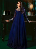 Blue Hani & Umaima Chiffon Embroidered Stitched 2-Piece Suit-Dua