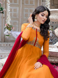 Hani & Umaima Chiffon Embroidered Stitched 2-Piece Suit-Rangreza