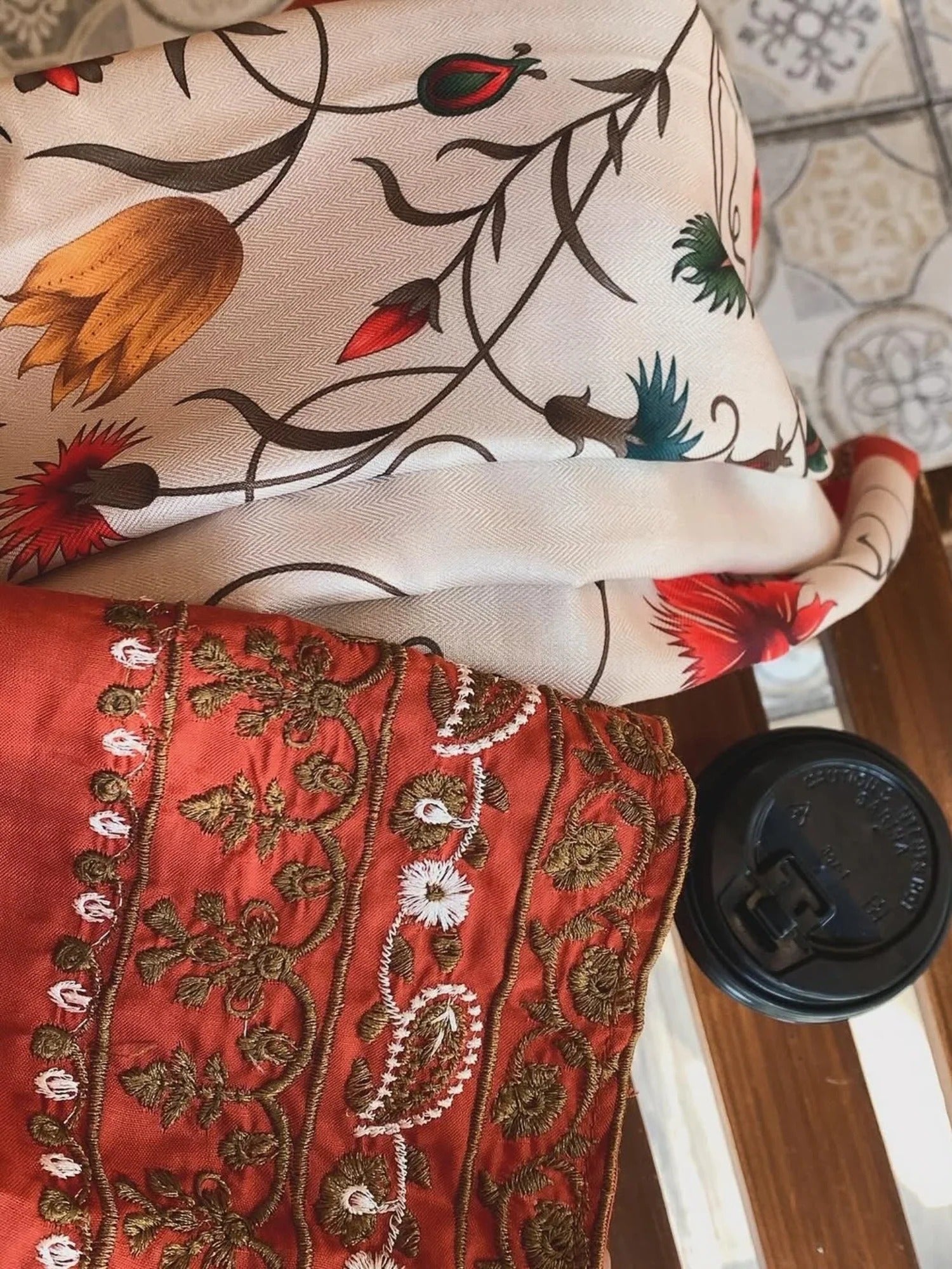 Red-Riwayat Wear Lawn Embroidered Stitched 3-Piece Suit-Hina