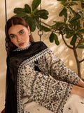 White-Riwayat Wear Lawn Embroidered Stitched 3-Piece Suit-White Arfa