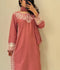Alina Lime Summer Linen Embroidered Stitched 2-Piece Suit-Gullab
