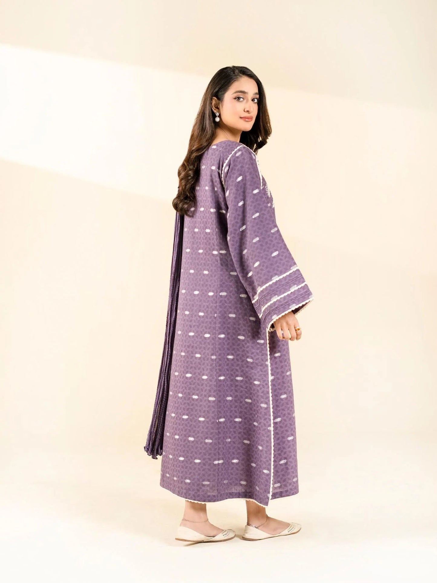 Purple-Rabazka Jacquard Embroidered Stitched 2-Piece Suit-WRTW-DJC-S26-2PC-02