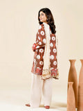 Brown-Rabazka Blended Lawn Chikankari Stitched Shirt-WRTW-PLCK-1PC-S26-04