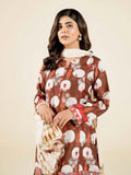 Brown-Rabazka Blended Lawn Chikankari Stitched Shirt-WRTW-PLCK-1PC-S26-04