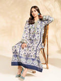Blue and White-Rabazka Blended Lawn Printed Stitched Shirt-WRTW-PLCK-1PC-S26-01