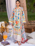 White and Multi-Chandan Nagri Lawn Embroidered Stitched 3-Piece Suit-Willow Faye
