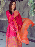 Pink-Chandan Nagri Lawn Embroidered Stitched 3-Piece Suit-Dhallina