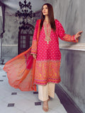 Pink-Chandan Nagri Lawn Embroidered Stitched 3-Piece Suit-Dhallina