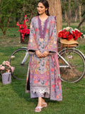 Purple-Chandan Nagri Lawn Embroidered Stitched 3-Piece Suit-Melody Skye