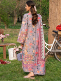 Purple-Chandan Nagri Lawn Embroidered Stitched 3-Piece Suit-Melody Skye