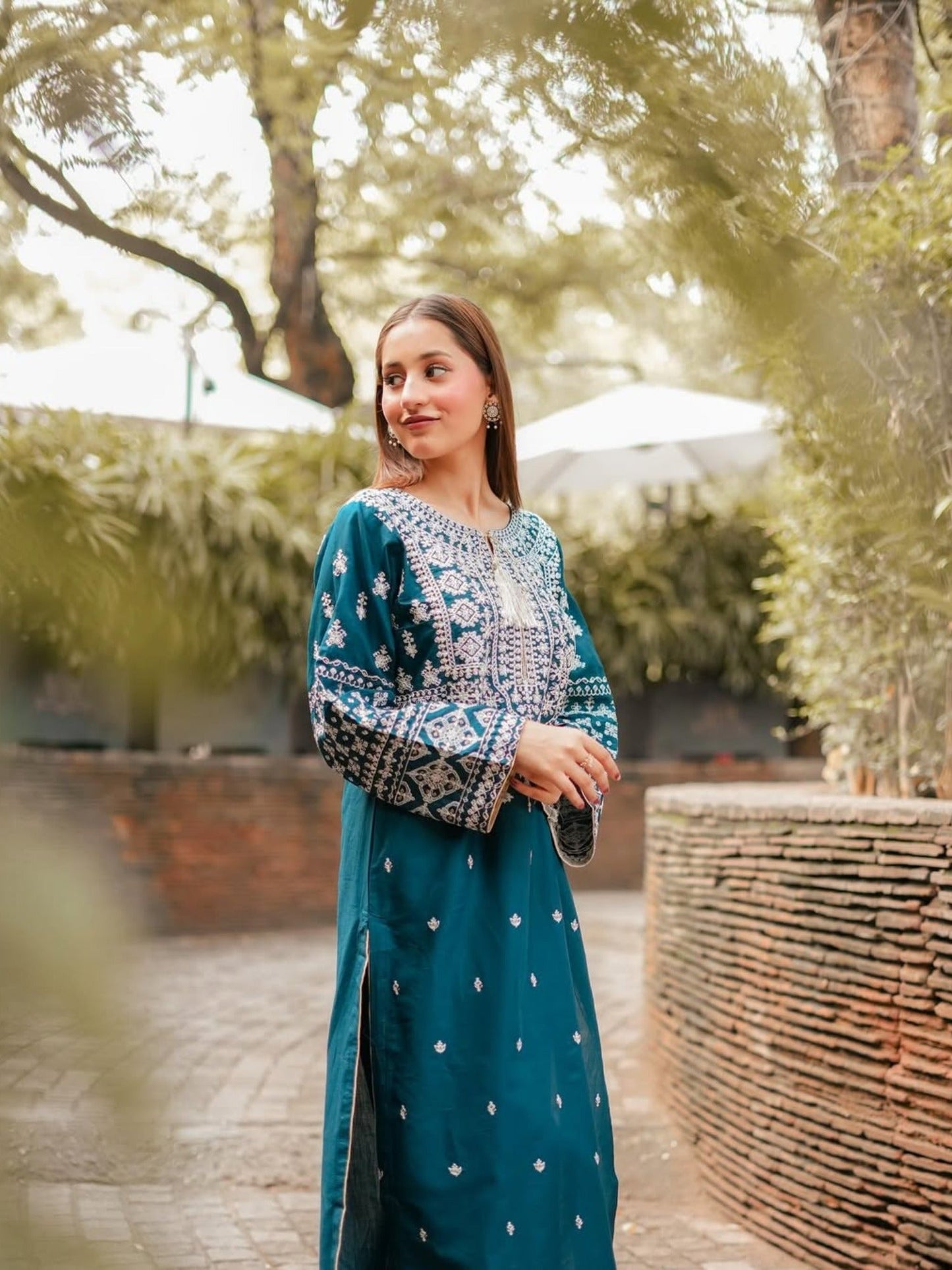 Green Ayat Closet Lawn Embroidered Stitched 3-Piece Suit-Zinc Arfa