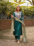 Green Ayat Closet Lawn Embroidered Stitched 3-Piece Suit-Zinc Arfa