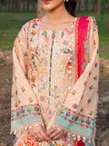 Peach-Chandan Nagri Lawn Embroidered Stitched 3-Piece Suit-Lie Wei
