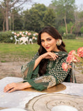 Green-Chandan Nagri Lawn Embroidered Stitched 3-Piece Suit-Florence