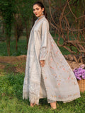 Grey-Chandan Nagri Lawn Embroidered Stitched 3-Piece Suit-Seren