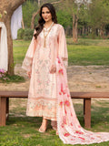 Peach-Chandan Nagri Lawn Embroidered Stitched 3-Piece Suit-Eirlys