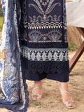 Blue-Chandan Nagri Lawn Embroidered Stitched 3-Piece Suit-Souci