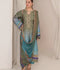 Chandan Nagri Silk Embroidered Stitched 3-Piece Suit-Selin