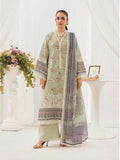 Mint green-Chandan Nagri Lawn Embroidered Stitched 3-Piece Suit-Zania_