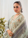 Mint green-Chandan Nagri Lawn Embroidered Stitched 3-Piece Suit-Zania_